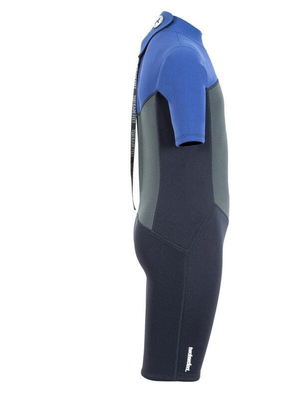 Two Bare Feet Thunderclap Pro 3/2mm Junior Shorty Wetsuit (Black/Blue) 7 Two Bare Feet Thunderclap Pro 3/2mm Junior Shorty Wetsuit (Black/Blue) - Image 7