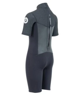 Two Bare Feet Thunderclap Pro 3/2mm Junior Shorty Wetsuit (Black/Dark Grey) -Ocean Glide Ready kids thunderclap pro shorty dark grey 4