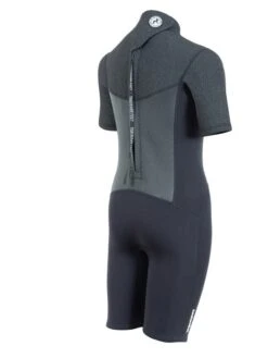 Two Bare Feet Thunderclap Pro 3/2mm Junior Shorty Wetsuit (Black/Dark Grey) -Ocean Glide Ready kids thunderclap pro shorty dark grey 6