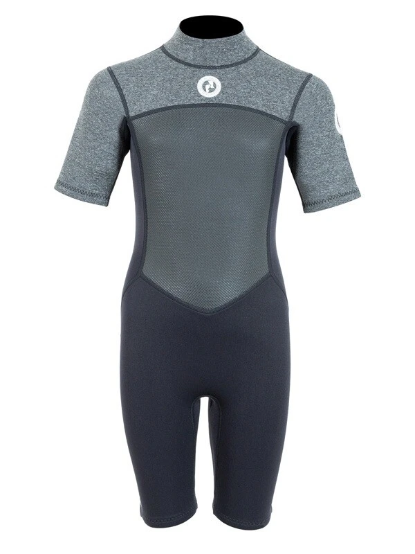 Two Bare Feet Thunderclap Pro 3/2mm Junior Shorty Wetsuit (Black/Delta Grey) 1 Two Bare Feet Thunderclap Pro 3/2mm Junior Shorty Wetsuit (Black/Delta Grey)