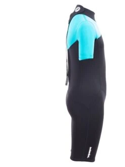 Two Bare Feet Thunderclap 2.5mm Junior Shorty Wetsuit (Aqua / Black) -Ocean Glide Ready kids thunderclap shorty wetsuit aqua 7