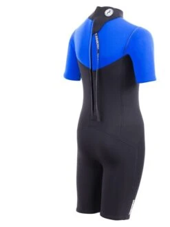 Two Bare Feet Thunderclap 2.5mm Junior Shorty Wetsuit (Blue / Black) -Ocean Glide Ready kids thunderclap shorty wetsuit blue 6
