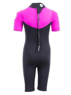Two Bare Feet Thunderclap 2.5mm Junior Shorty Wetsuit (Pink / Black) -Ocean Glide Ready kids thunderclap shorty wetsuit pink 5