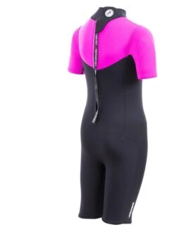 Two Bare Feet Thunderclap 2.5mm Junior Shorty Wetsuit (Pink / Black) -Ocean Glide Ready kids thunderclap shorty wetsuit pink 6