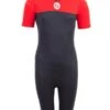 Two Bare Feet Thunderclap 2.5mm Junior Shorty Wetsuit (Red / Black)