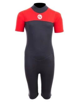 Two Bare Feet Thunderclap 2.5mm Junior Shorty Wetsuit (Red / Black)