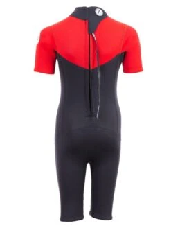 Two Bare Feet Thunderclap 2.5mm Junior Shorty Wetsuit (Red / Black) -Ocean Glide Ready kids thunderclap shorty wetsuit red 5