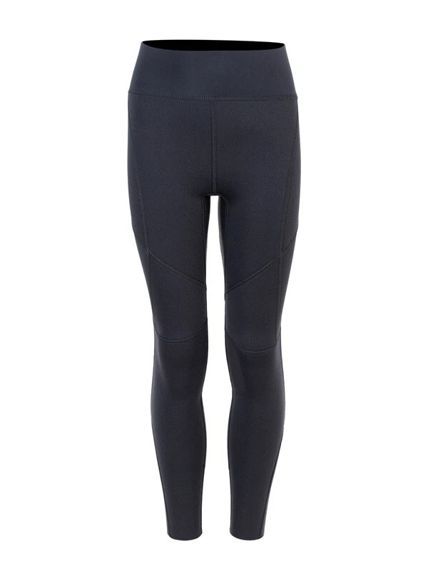 Two Bare Feet Junior Aspect Fleece Lined Zipless Thermal 2.5mm Superstretch Wetsuit Top & Pants Set (Black/Grey/Grey) 8 Two Bare Feet Junior Aspect Fleece Lined Zipless Thermal 2.5mm Superstretch Wetsuit Top & Pants Set (Black/Grey/Grey) - Image 8