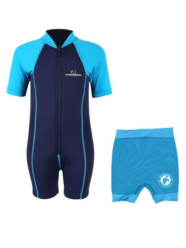Essentials Baby Swim Kit - Lycra Arm Wetsuit + Nappy Shorts (Aqua) 1 Essentials Baby Swim Kit - Lycra Arm Wetsuit + Nappy Shorts (Aqua)