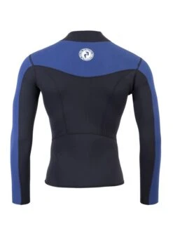 Two Bare Feet Mens Aspect Fleece Lined Zipless Thermal 2.5mm Superstretch Wetsuit Top & Pants Set (Black/Blue) -Ocean Glide Ready m165yc 9