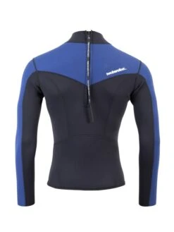 Two Bare Feet Mens Aspect Back Zip 2.5mm Wetsuit Jacket (Black/Blue) 12 Two Bare Feet Mens Aspect Back Zip 2.5mm Wetsuit Jacket (Black/Blue) -Ocean Glide Ready mens aspect back zip jacket black blue denim 5 1