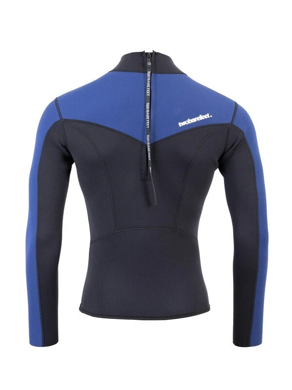 Two Bare Feet Mens Aspect Back Zip 2.5mm Wetsuit Jacket (Black/Blue) 5 Two Bare Feet Mens Aspect Back Zip 2.5mm Wetsuit Jacket (Black/Blue) - Image 5