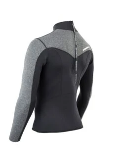 Two Bare Feet Mens Aspect Back Zip 2.5mm Wetsuit Jacket (Black/Grey) -Ocean Glide Ready mens aspect back zip jacket black delta 4 5