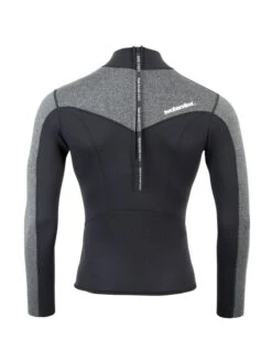 Two Bare Feet Mens Aspect Back Zip 2.5mm Wetsuit Jacket (Black/Grey) -Ocean Glide Ready mens aspect back zip jacket black delta 5 5