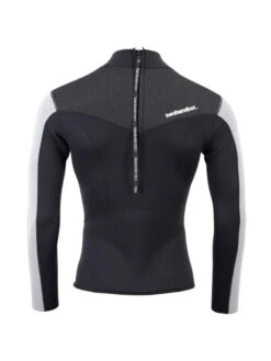 Two Bare Feet Mens Aspect Back Zip 2.5mm Wetsuit Jacket (Black/Grey/Grey) -Ocean Glide Ready mens aspect back zip jacket black grey grey 5