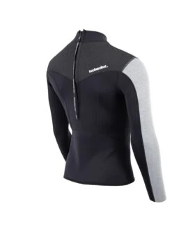 Two Bare Feet Mens Aspect Back Zip 2.5mm Wetsuit Jacket (Black/Grey/Grey) -Ocean Glide Ready mens aspect back zip jacket black grey grey 6