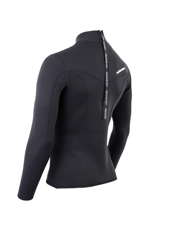 Two Bare Feet Mens Aspect Back Zip 2.5mm Wetsuit Jacket (Black) 4 Two Bare Feet Mens Aspect Back Zip 2.5mm Wetsuit Jacket (Black) - Image 4