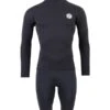 Two Bare Feet Mens Aspect Back Zip 2.5mm Wetsuit Jacket & Shorts Set (Black)