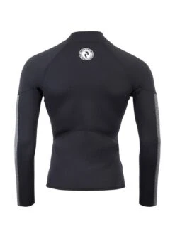 Two Bare Feet Perspective Full Zip 2.5mm Wetsuit Jacket (Black/Grey) -Ocean Glide Ready mens aspect fleece lined thermal top black delta 5 2