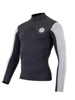 Ocean Glide Ready -Ocean Glide Ready mens aspect fleece lined thermal top black grey grey 2