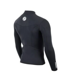 Two Bare Feet Mens Aspect Fleece Lined Zipless Thermal 2.5mm Superstretch Wetsuit Top (Black) -Ocean Glide Ready mens aspect fleece lined thermal top black 6