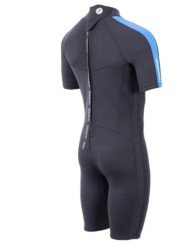 Two Bare Feet Flare 2.5mm Mens Superstretch Shorty Wetsuit (Blue) 6 Two Bare Feet Flare 2.5mm Mens Superstretch Shorty Wetsuit (Blue) - Image 6
