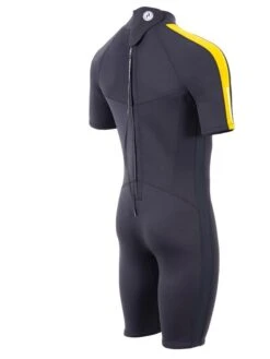 Two Bare Feet Flare 2.5mm Mens Superstretch Shorty Wetsuit (Yellow) 14 Two Bare Feet Flare 2.5mm Mens Superstretch Shorty Wetsuit (Yellow) -Ocean Glide Ready mens flare shorty yellow 6