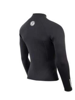 Two Bare Feet Mens Heritage 3mm Full Zip Long Sleeve Wetsuit Jacket (Black) -Ocean Glide Ready mens heritage full zip jacket black 6 2