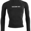 Two Bare Feet Adults Long Sleeve Rash Vest (Black)