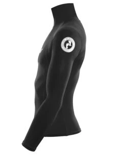 Two Bare Feet Adults Long Sleeve Rash Vest (Black) -Ocean Glide Ready mens long sleeve black 3