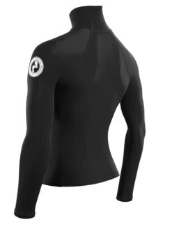 Two Bare Feet Adults Long Sleeve Rash Vest (Black) -Ocean Glide Ready mens long sleeve black 4