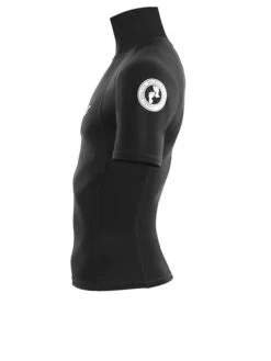 Two Bare Feet Adults Short Sleeve Rash Vest (Black) -Ocean Glide Ready mens short sleeve black 3