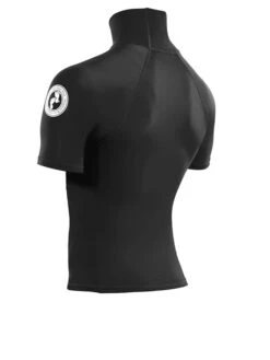 Two Bare Feet Adults Short Sleeve Rash Vest (Black) -Ocean Glide Ready mens short sleeve black 4