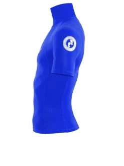 Two Bare Feet Adults Short Sleeve Rash Vest (Blue) -Ocean Glide Ready mens short sleeve blue 3