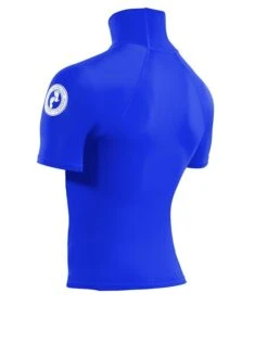 Two Bare Feet Adults Short Sleeve Rash Vest (Blue) -Ocean Glide Ready mens short sleeve blue 4