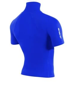 Two Bare Feet Adults Short Sleeve Rash Vest (Blue) -Ocean Glide Ready mens short sleeve blue 6