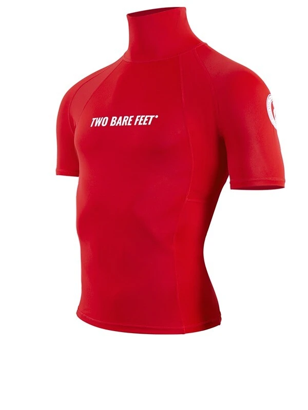 Two Bare Feet Adults Short Sleeve Rash Vest (Red) 2 Two Bare Feet Adults Short Sleeve Rash Vest (Red) - Image 2