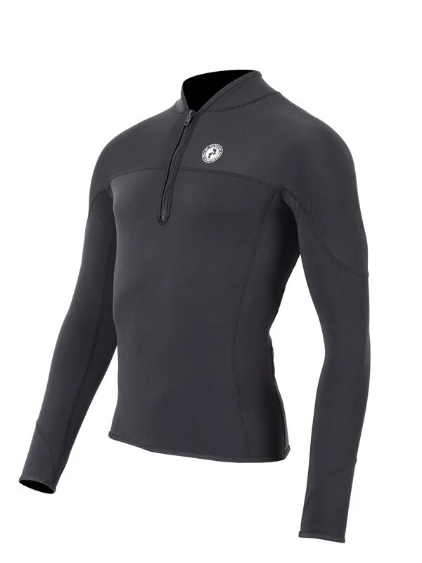 Two Bare Feet Mens Thermal Quarter Zip Watersports Fleece 2 Two Bare Feet Mens Thermal Quarter Zip Watersports Fleece - Image 2