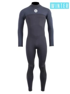 Two Bare Feet Thunderclap 4/3mm Mens Winter Wetsuit (Black)