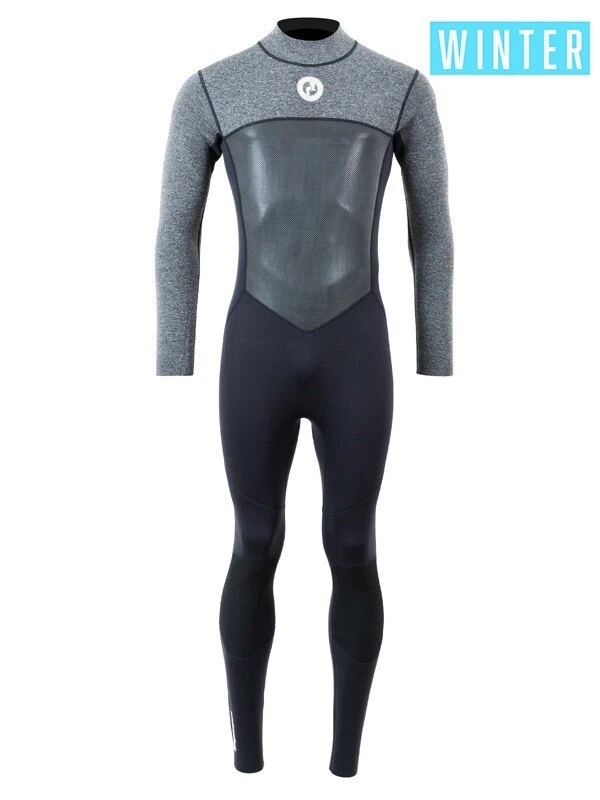 Two Bare Feet Thunderclap Pro 5/4mm Mens Winter Wetsuit (Black / Delta Grey) 1 Two Bare Feet Thunderclap Pro 5/4mm Mens Winter Wetsuit (Black / Delta Grey)
