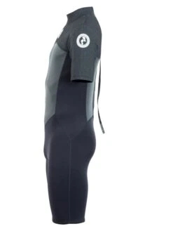 Two Bare Feet Thunderclap Pro 3/2mm Mens Shorty Wetsuit (Black/Dark Grey) -Ocean Glide Ready mens thunderclap pro shorty dark grey 3