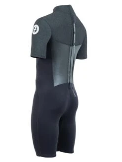 Two Bare Feet Thunderclap Pro 3/2mm Mens Shorty Wetsuit (Black/Dark Grey) -Ocean Glide Ready mens thunderclap pro shorty dark grey 4