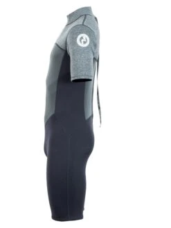 Two Bare Feet Thunderclap Pro 3/2mm Mens Shorty Wetsuit (Black/Delta Grey) -Ocean Glide Ready mens thunderclap pro shorty delta 3