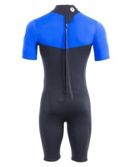 Two Bare Feet Thunderclap 2.5mm Mens Shorty Wetsuit (Blue / Black) -Ocean Glide Ready mens thunderclap shorty blue 5