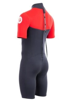 Two Bare Feet Thunderclap 2.5mm Mens Shorty Wetsuit (Red / Black) -Ocean Glide Ready mens thunderclap shorty red 4