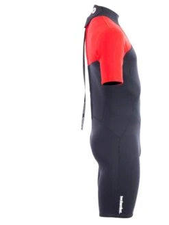 Two Bare Feet Thunderclap 2.5mm Mens Shorty Wetsuit (Red / Black) -Ocean Glide Ready mens thunderclap shorty red 7