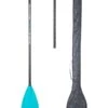 Two Bare Feet 2 Piece Fibreglass Hybrid SUP Paddle & Bag Package (Teal)