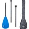 Two Bare Feet 3 Piece Fibreglass Hybrid SUP Paddle & Bag Package (Blue)