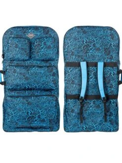 Two Bare Feet Space Quad Bodyboard And Bag Bundle (Choice Of 33", 37", 41", 42", 44") -Ocean Glide Ready quad blue bag 5