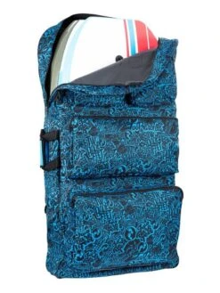 44" Quad Bodyboard Bag (Blue Classic Pattern) -Ocean Glide Ready quad bodyboard bag blue 3